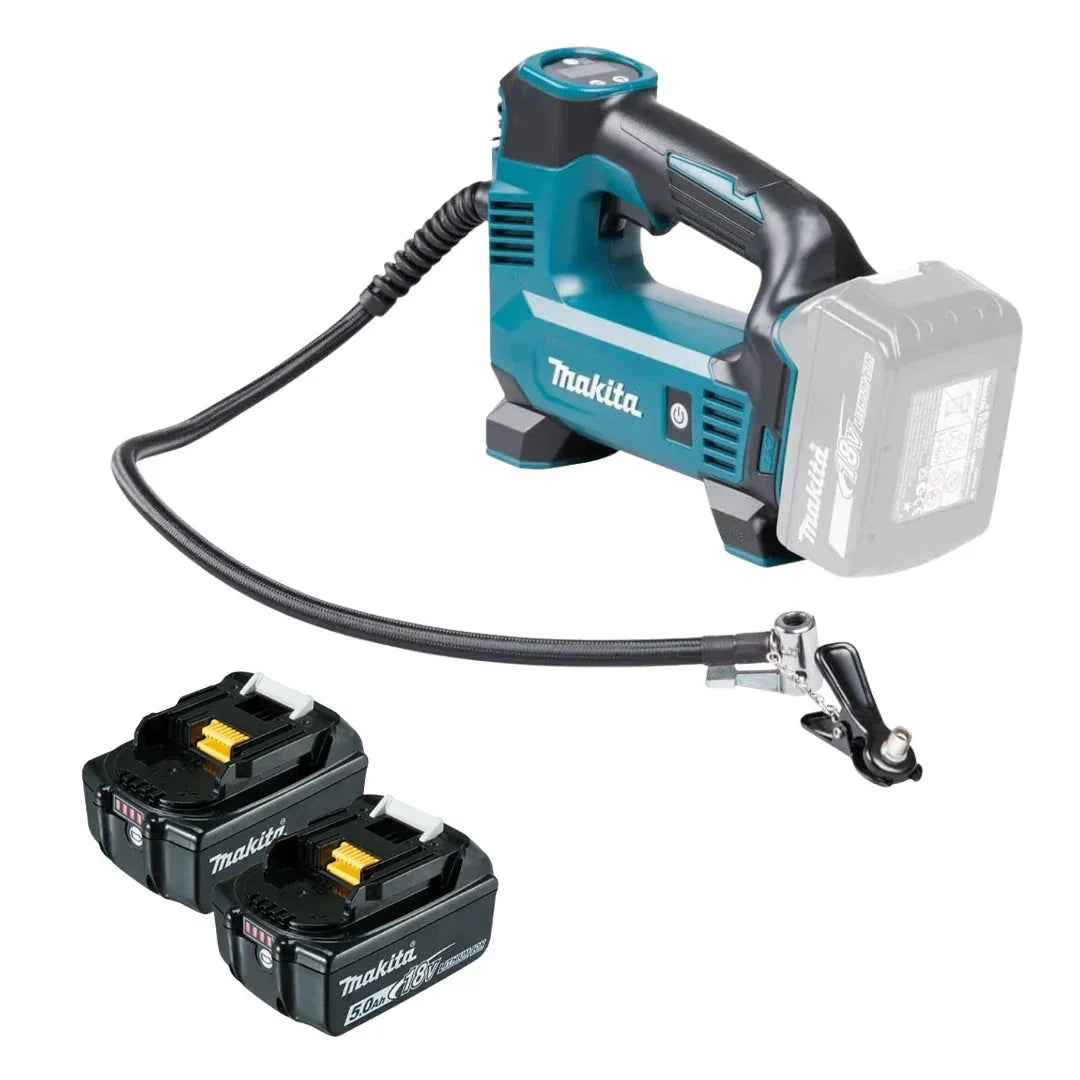 Makita Inflator 18V LXT Li-ion & 2 x 5.0Ah Batteries